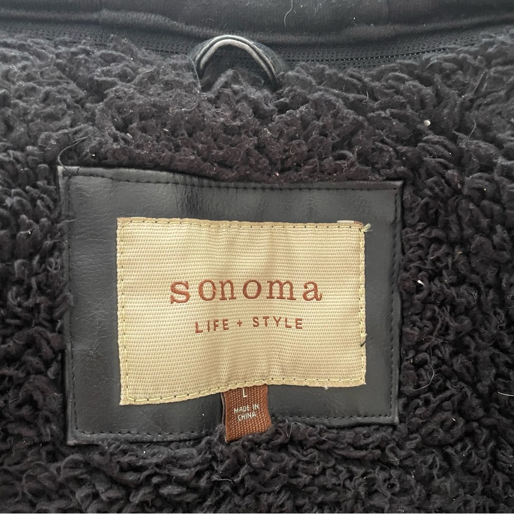 Men’s Sonoma Faux Leather Jacket, Double Lined, RN#102271 - Picture 7 of 8